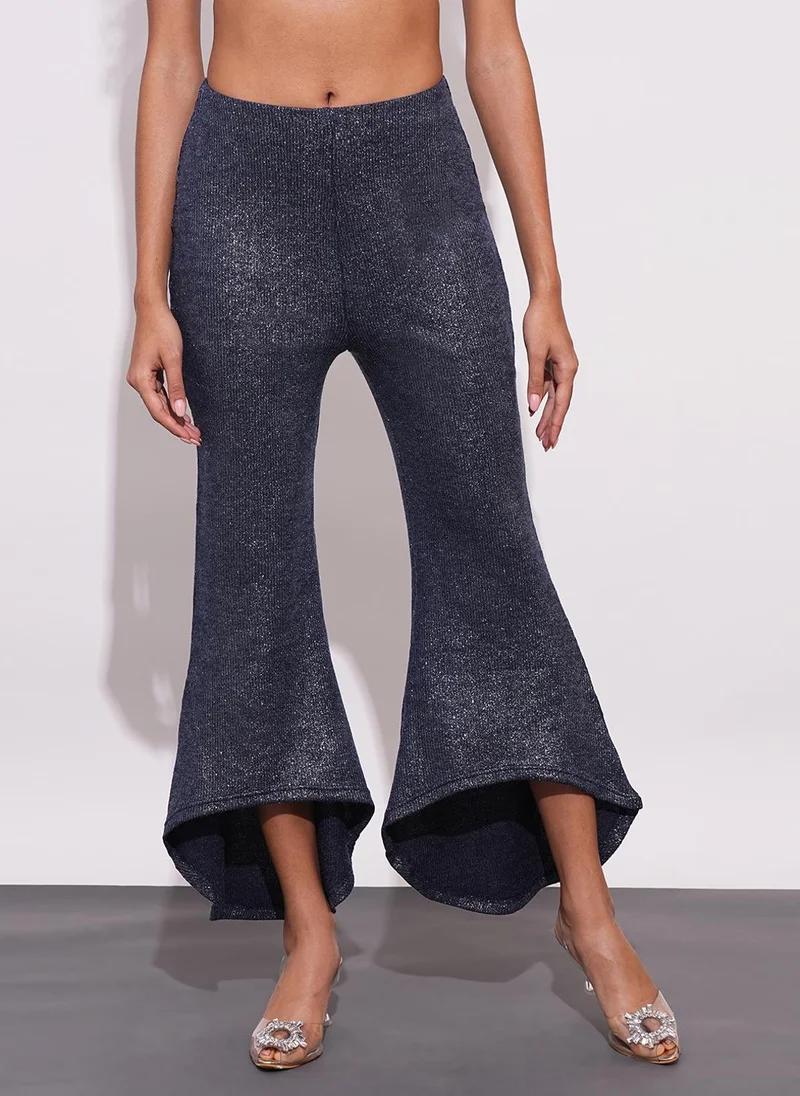 جلو باص جلوبس تريجينجز نسائي بتصميم لامع بقصة مريحة وخصر متوسط